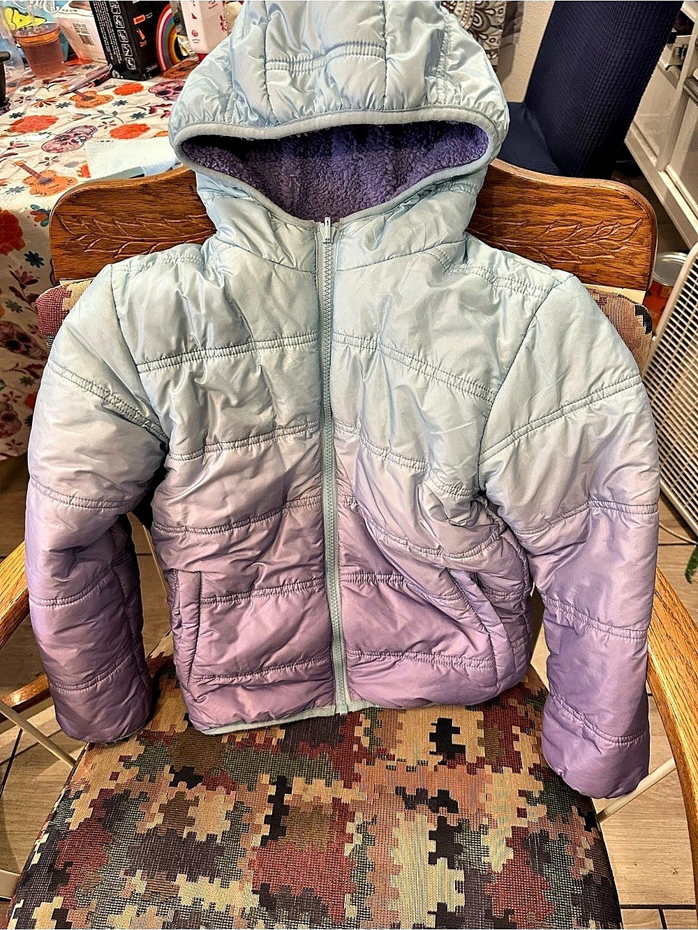 Eddie Bauer Kids Color Block Puffer Jacket 7/8